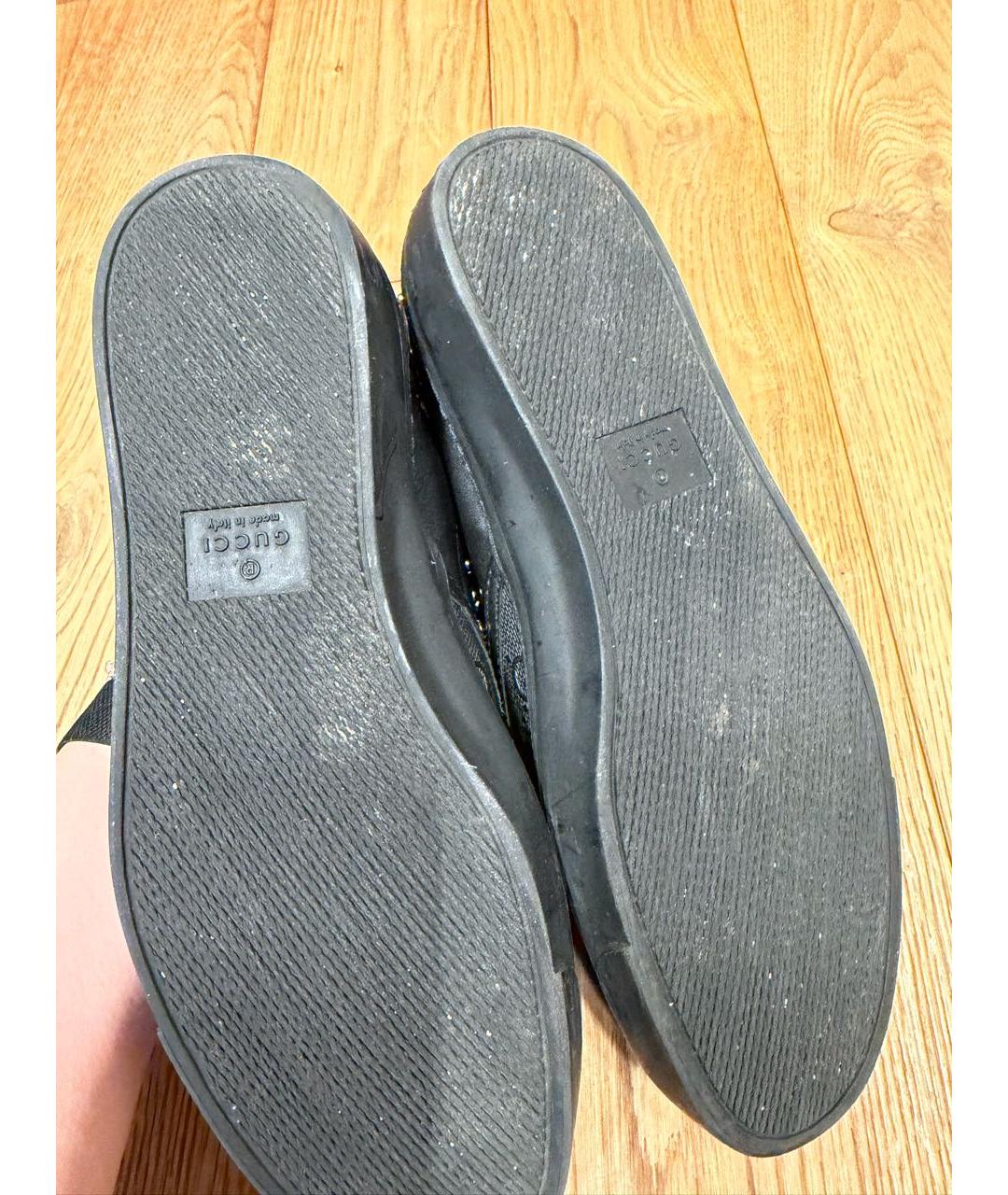 GUCCI Черные кожаные лоферы, фото 6