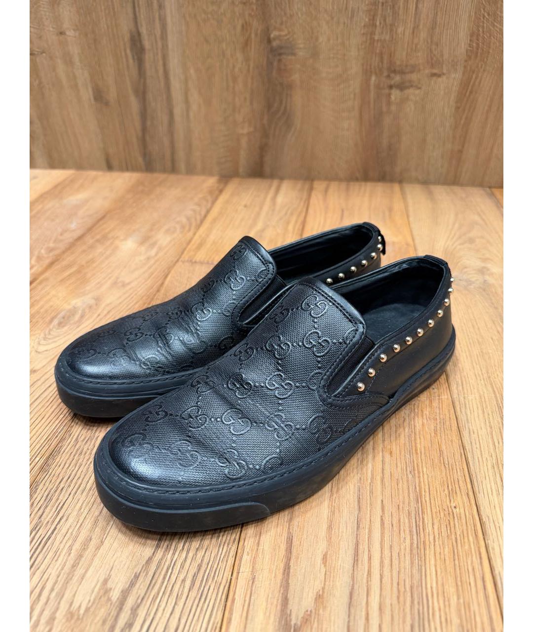 GUCCI Черные кожаные лоферы, фото 7