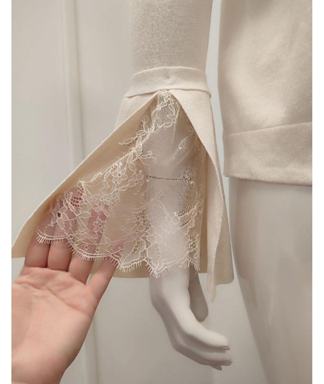 LIU JO Бежевый вискозный джемпер / свитер, фото 6