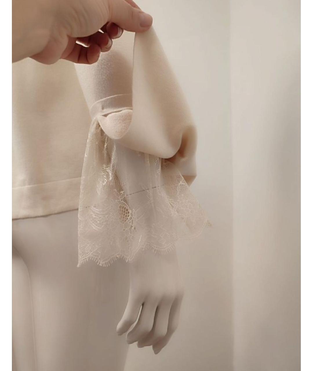 LIU JO Бежевый вискозный джемпер / свитер, фото 7