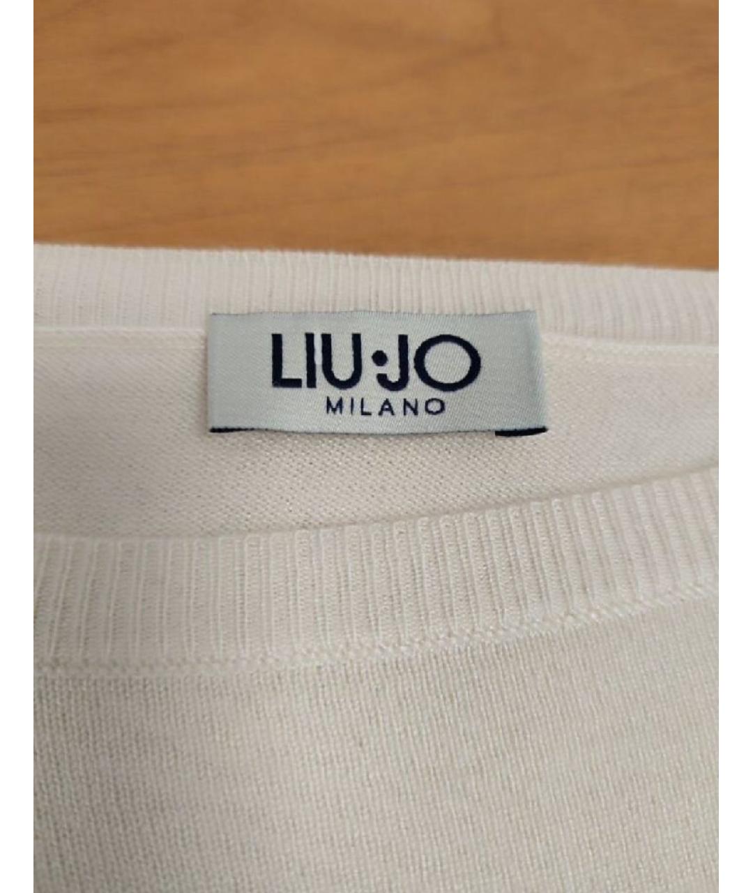 LIU JO Бежевый вискозный джемпер / свитер, фото 3