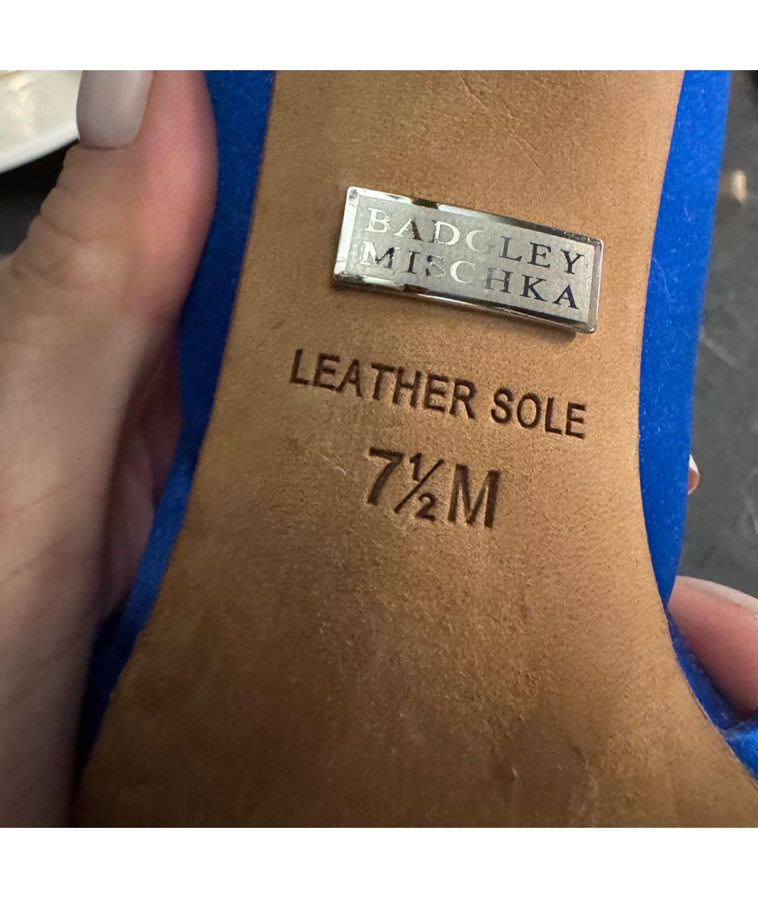 BADGLEY MISCHKA Синие туфли, фото 5