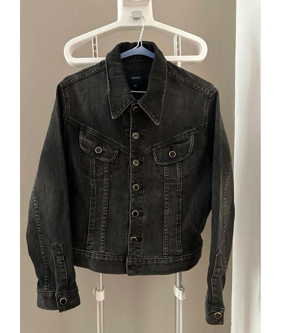 KHAITE Черный хлопко-эластановый джемпер / свитер, фото 5