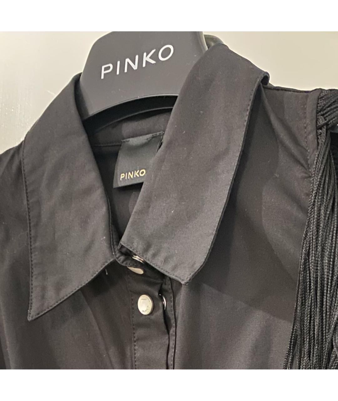 PINKO Черное хлопковое платье, фото 3