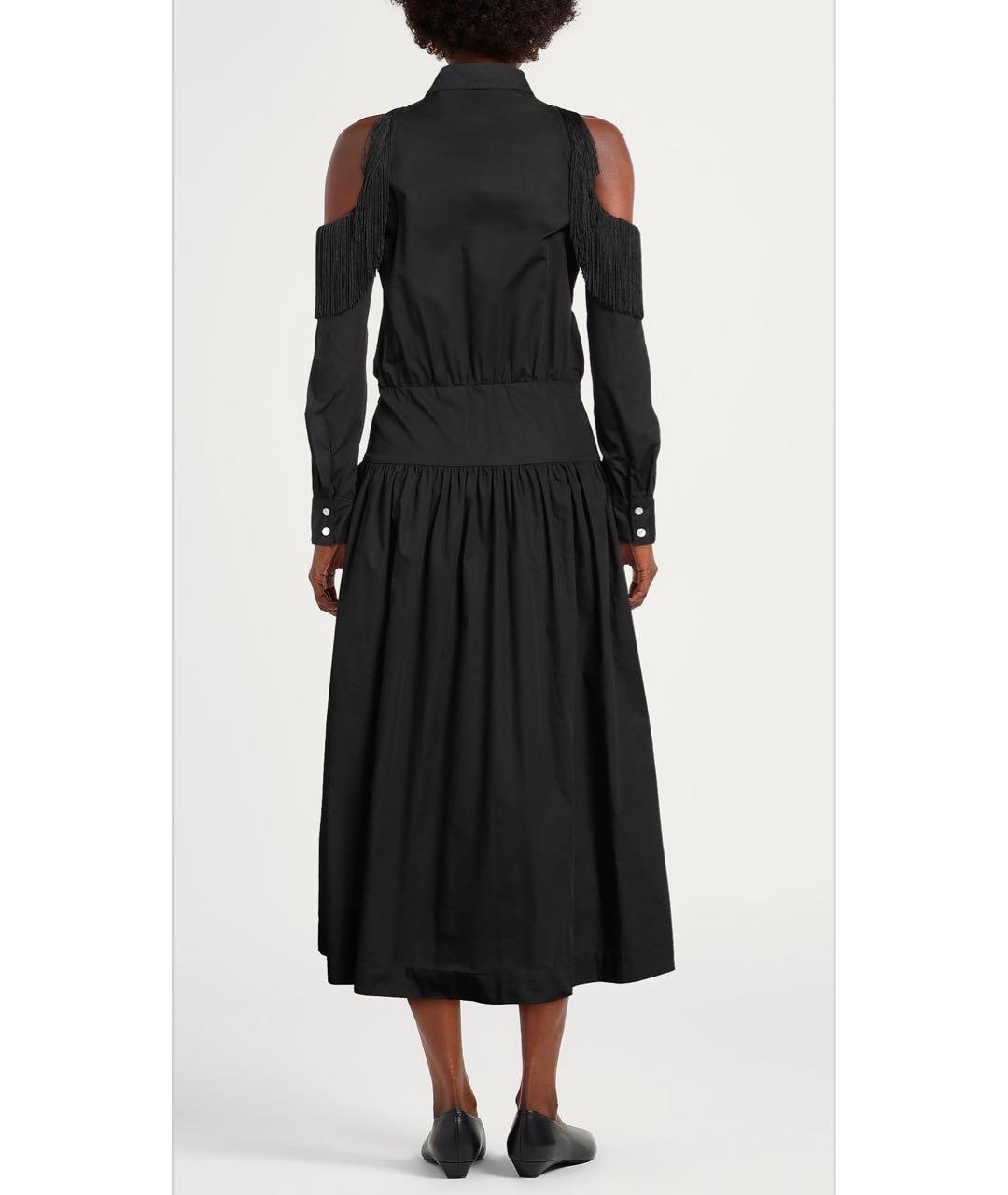 PINKO Черное хлопковое платье, фото 6