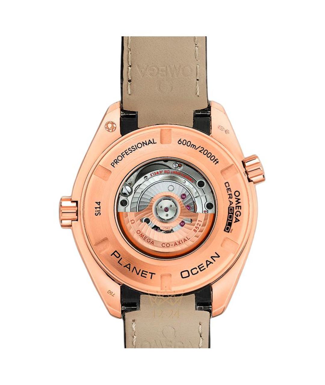 OMEGA Кожаные часы, фото 4