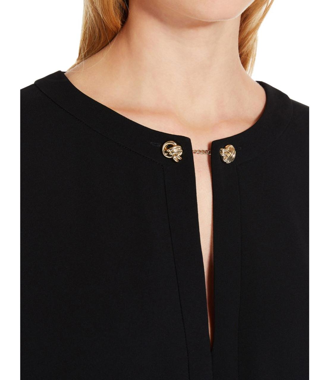 MAX MARA STUDIO Черное синтетическое платье, фото 4