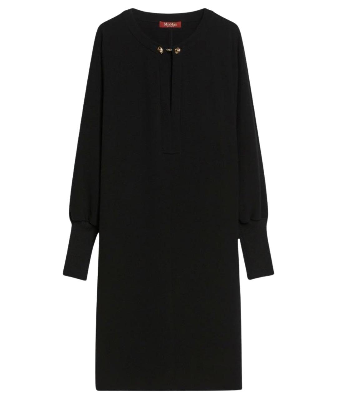 MAX MARA STUDIO Черное синтетическое платье, фото 1