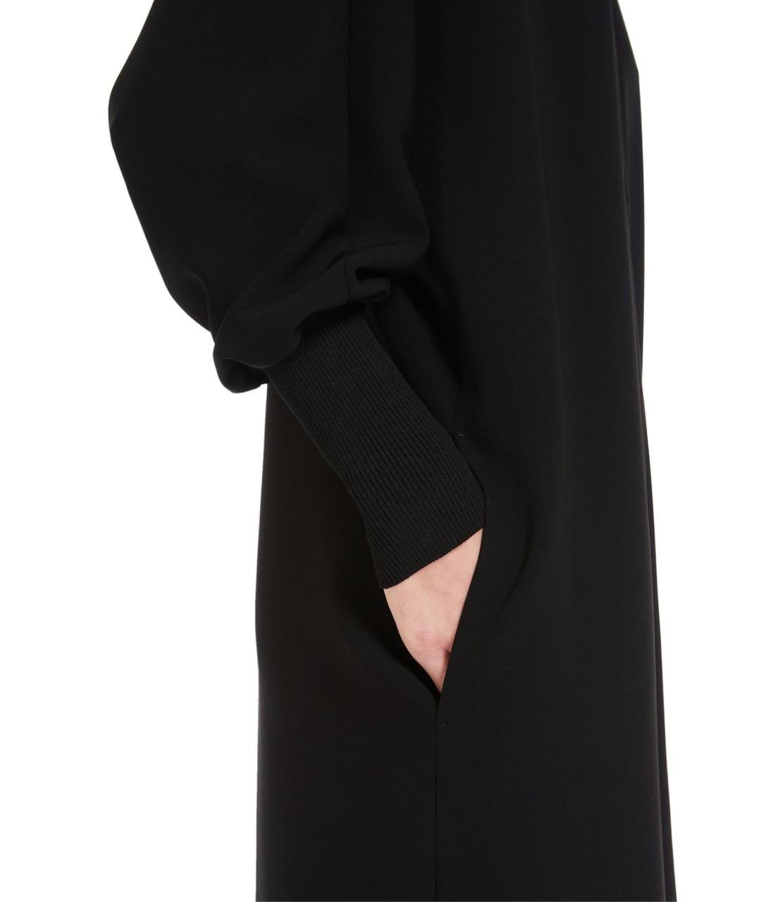 MAX MARA STUDIO Черное синтетическое платье, фото 7