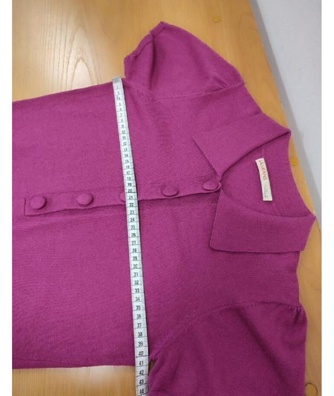 LIU JO Розовый хлопковый джемпер / свитер, фото 7