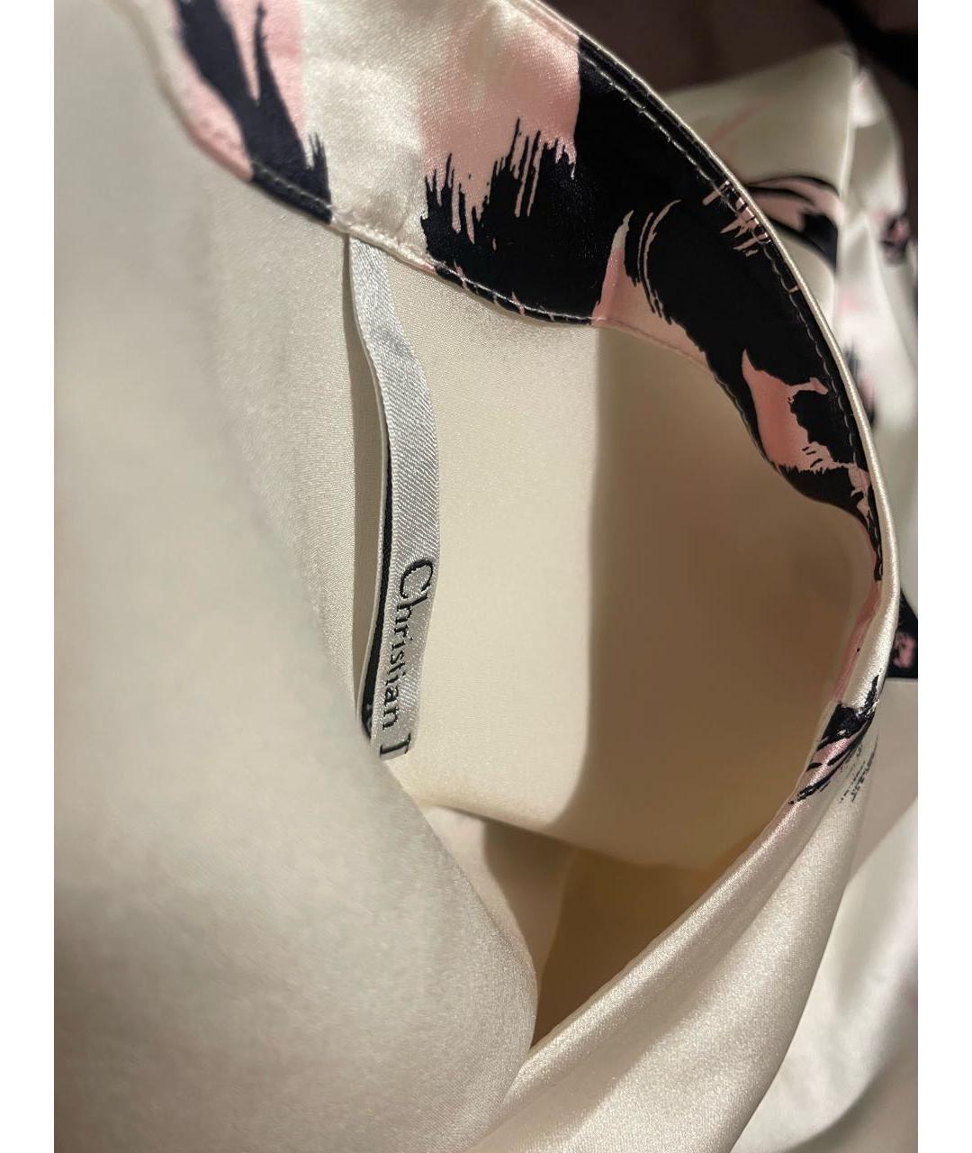 CHRISTIAN DIOR Мульти шелковая юбка мини, фото 4