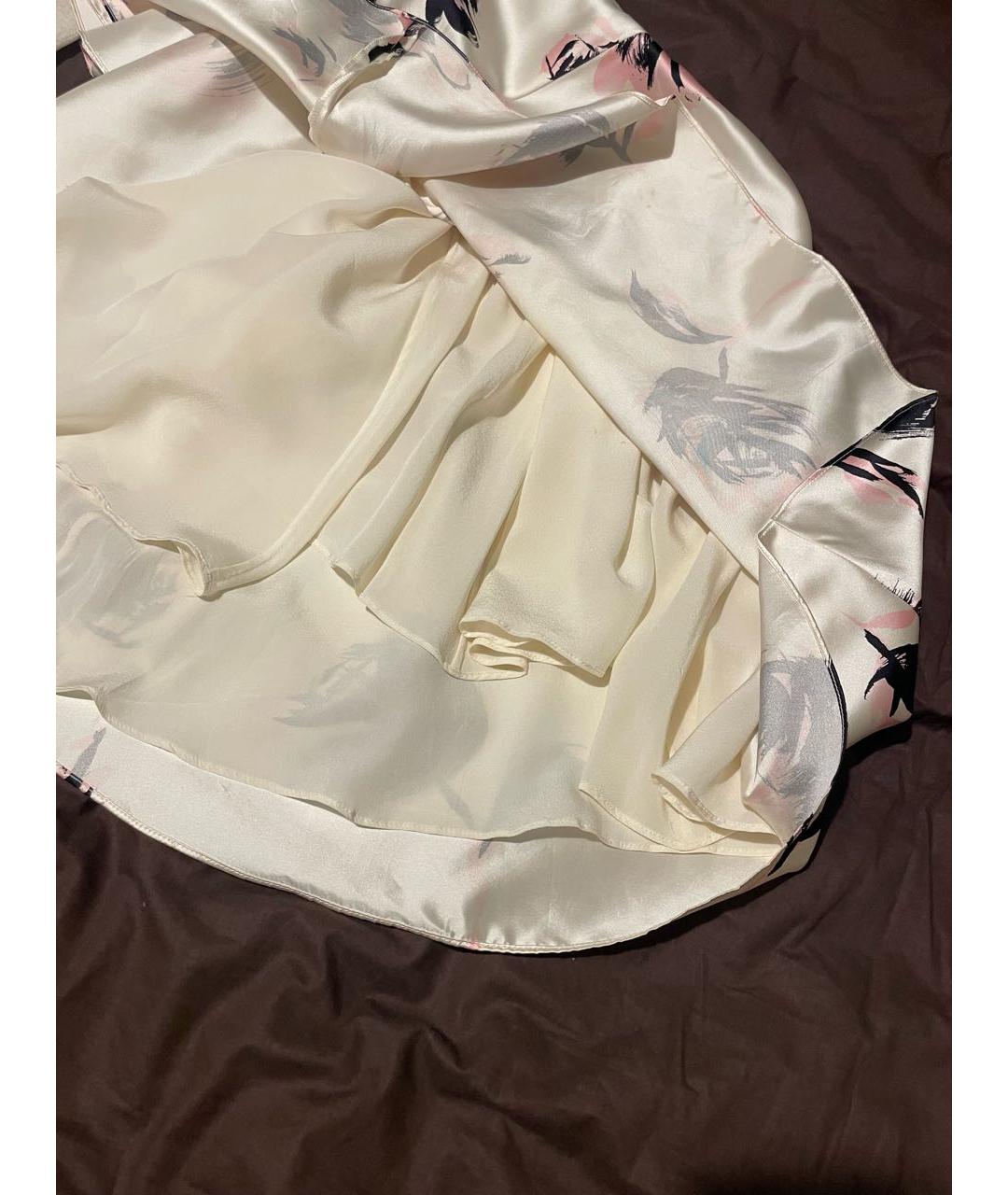 CHRISTIAN DIOR Мульти шелковая юбка мини, фото 2