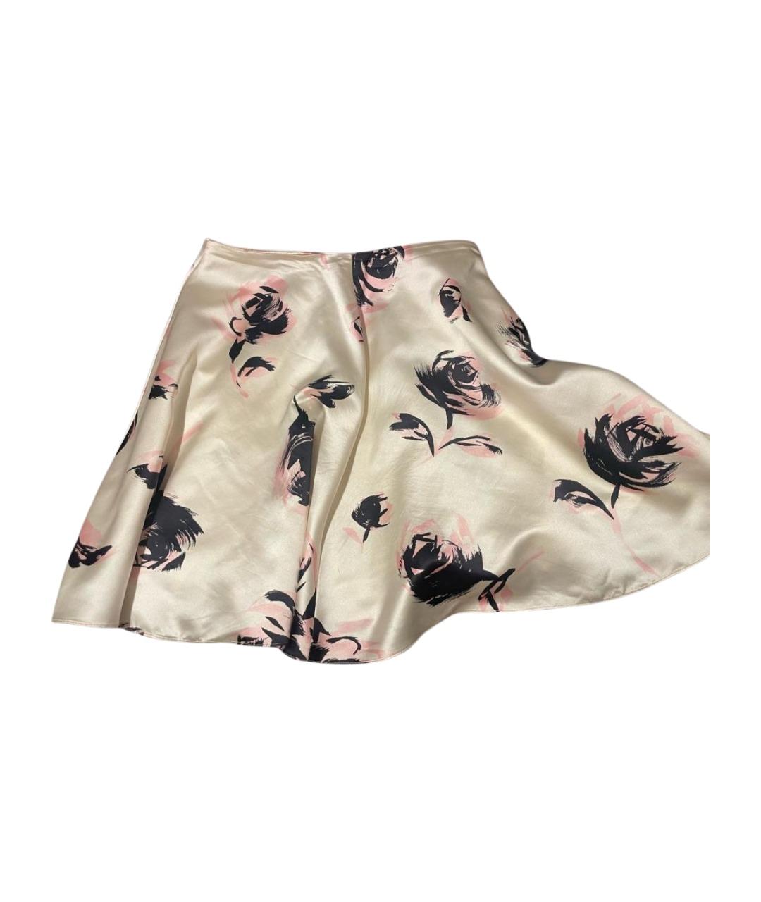 CHRISTIAN DIOR Мульти шелковая юбка мини, фото 1