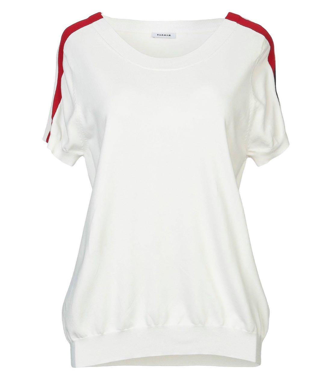 P.A.R.O.S.H. Красный вискозный костюм с юбками, фото 9