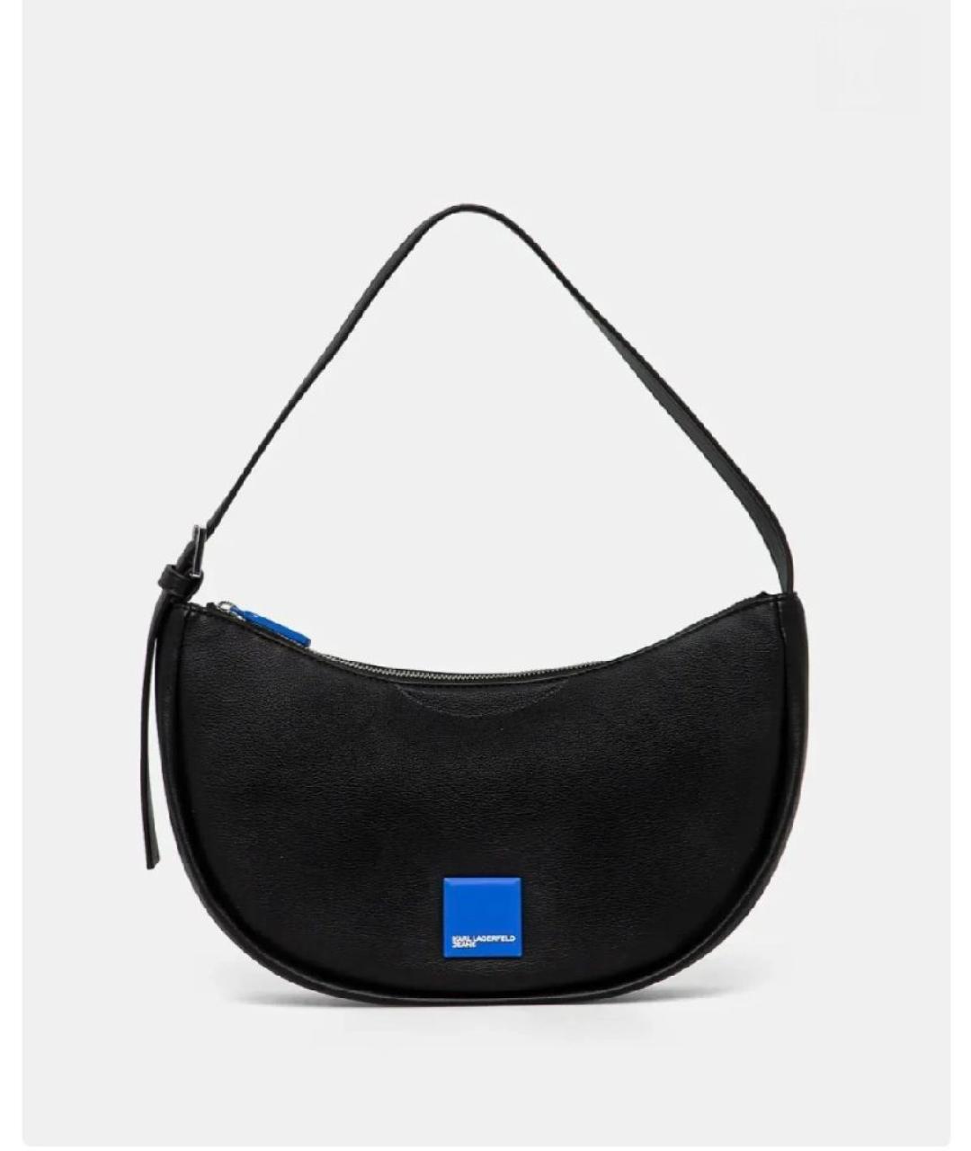 KARL LAGERFELD Черная сумка через плечо из искусственной кожи, фото 4