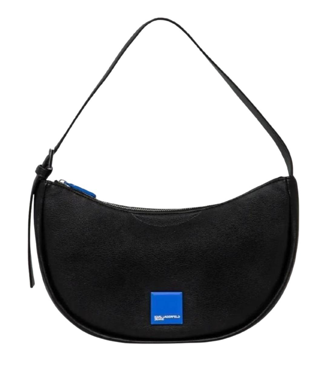 KARL LAGERFELD Черная сумка через плечо из искусственной кожи, фото 1