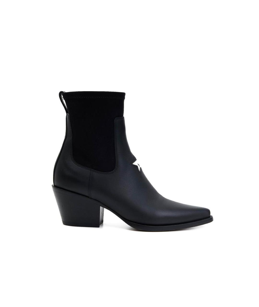 CHRISTIAN DIOR Черные кожаные ботинки, фото 7