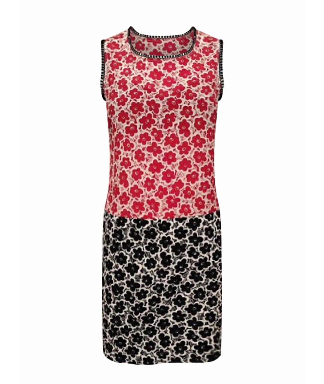 LOVE MOSCHINO Мульти шелковое повседневное платье, фото 1