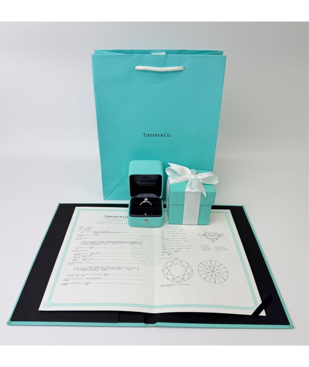 TIFFANY&CO Серебряное кольцо из белого золота, фото 2