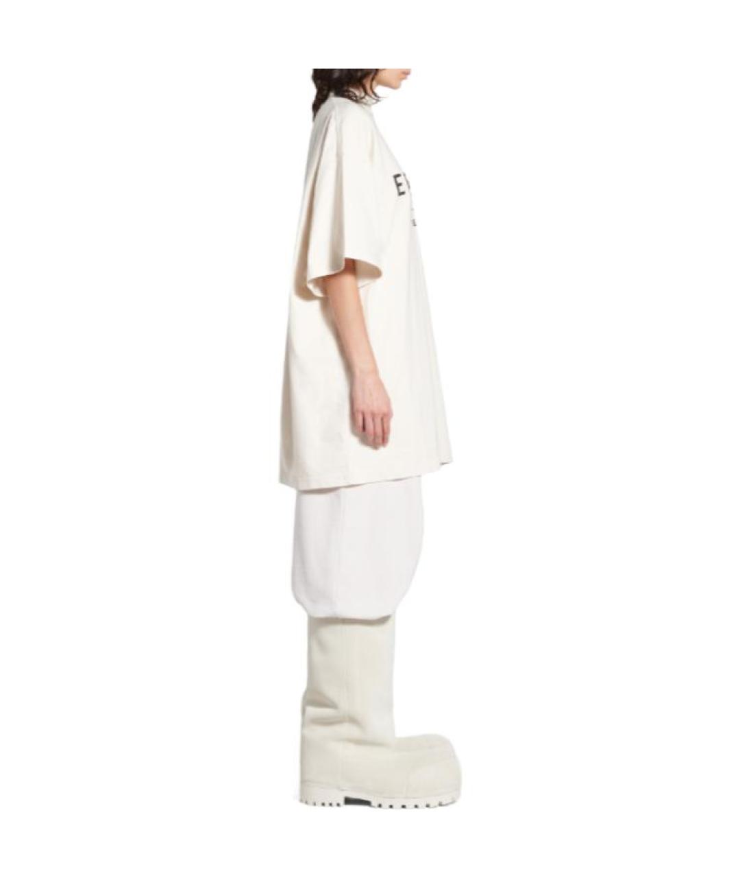 BALENCIAGA Белая футболка, фото 5