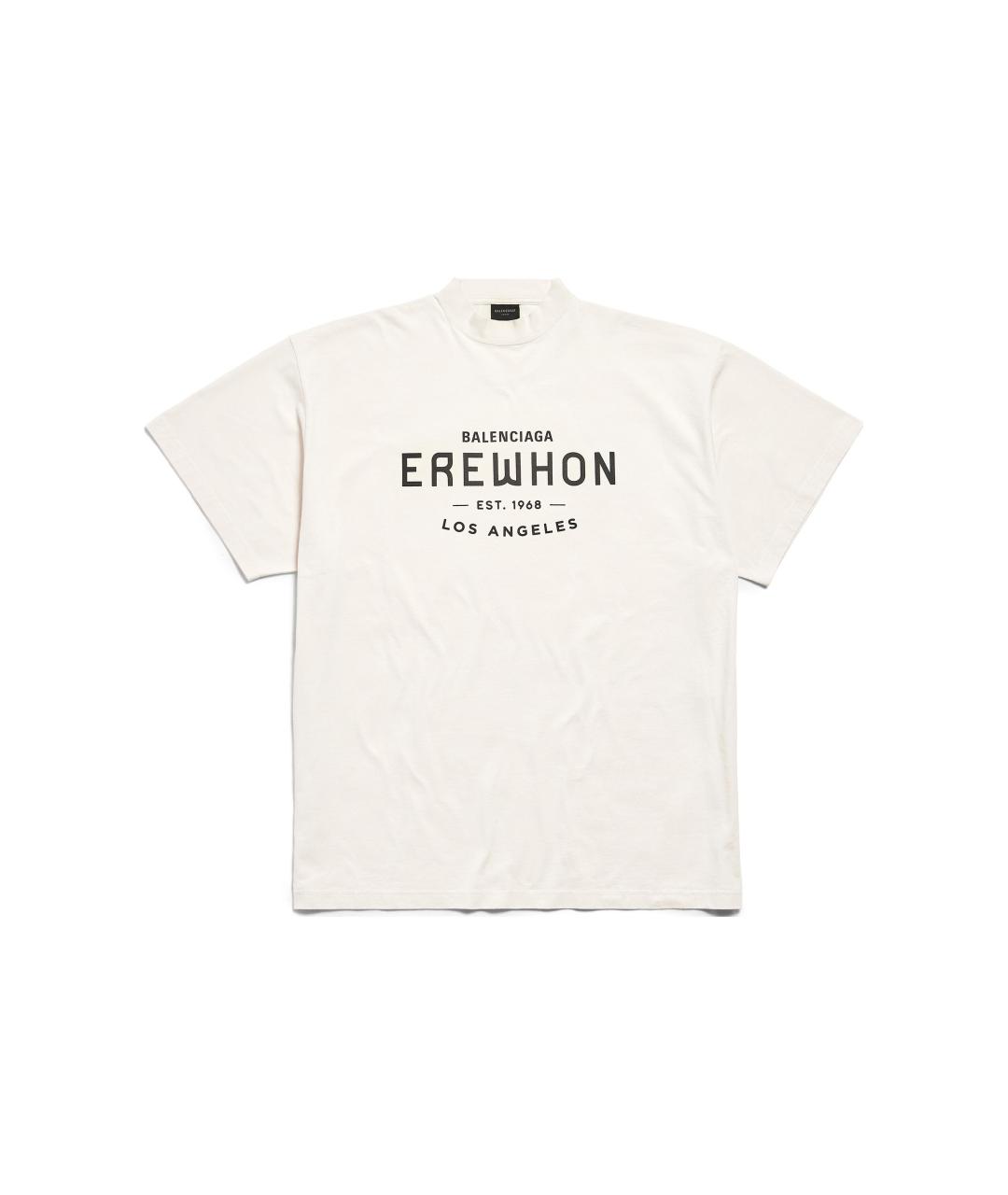 BALENCIAGA Белая футболка, фото 1