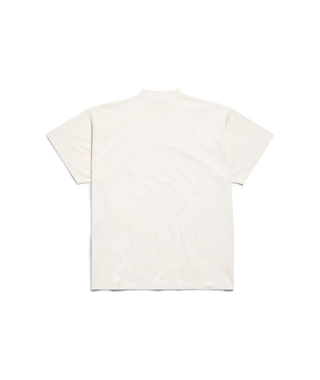 BALENCIAGA Белая футболка, фото 2