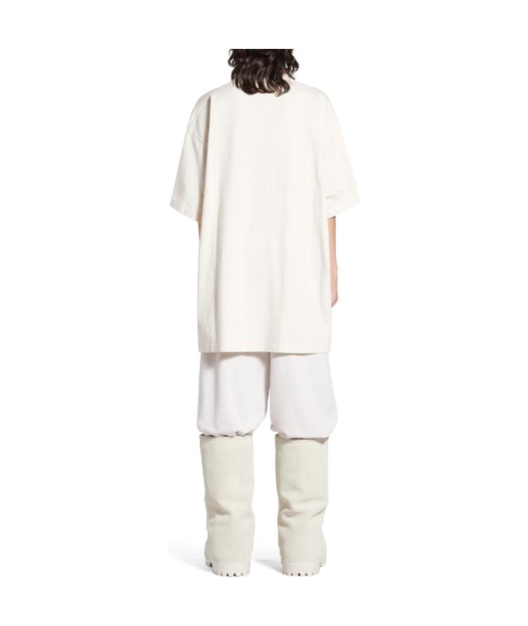 BALENCIAGA Белая футболка, фото 4