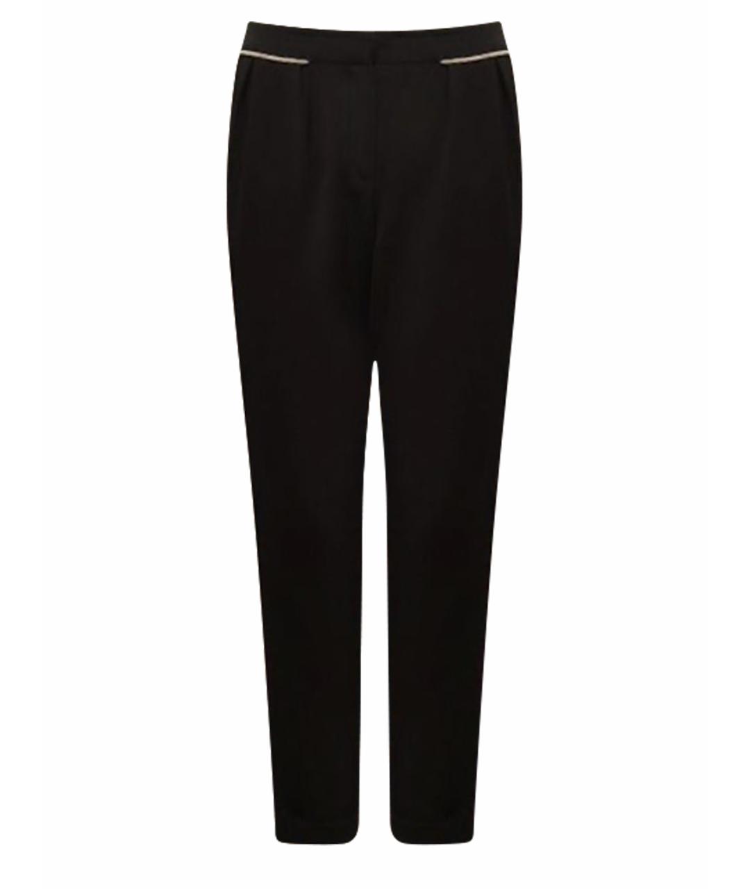 MAJE Черные ацетатные брюки узкие, фото 1