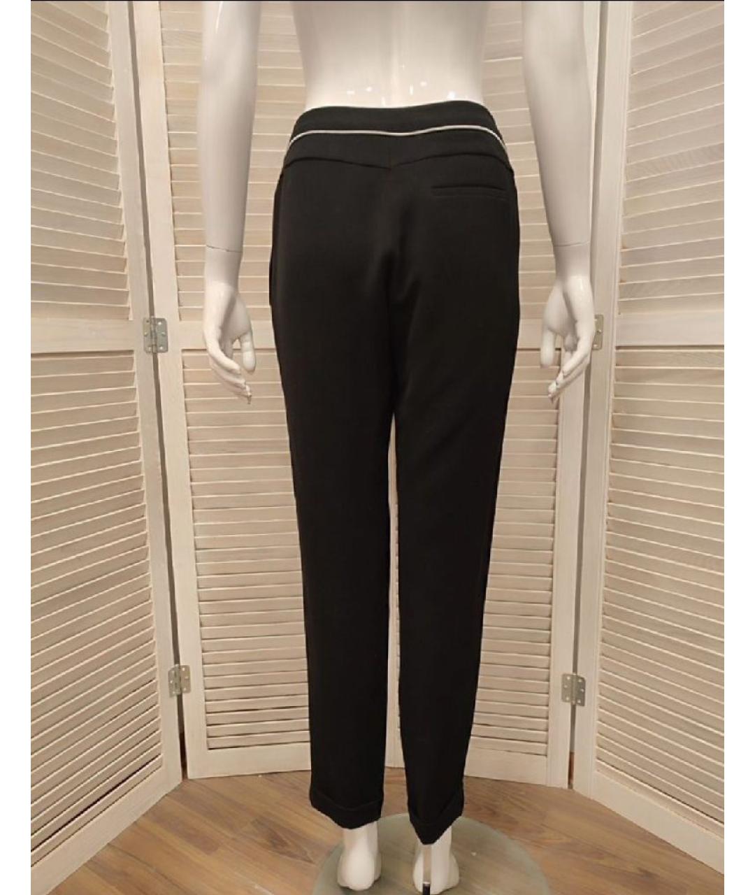 MAJE Черные ацетатные брюки узкие, фото 2