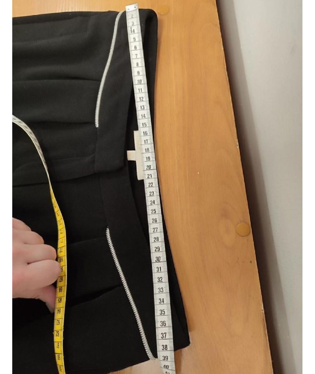 MAJE Черные ацетатные брюки узкие, фото 7