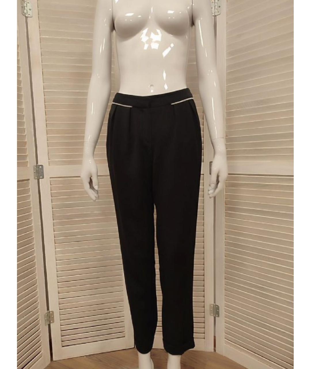 MAJE Черные ацетатные брюки узкие, фото 10