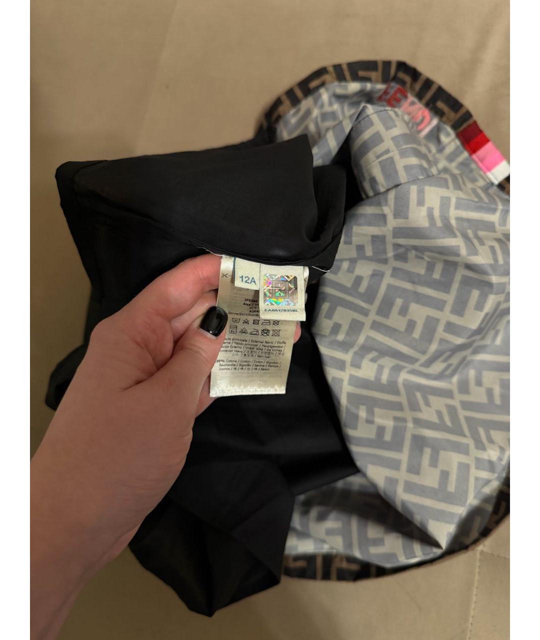 FENDI Коричневая хлопковая юбка, фото 5