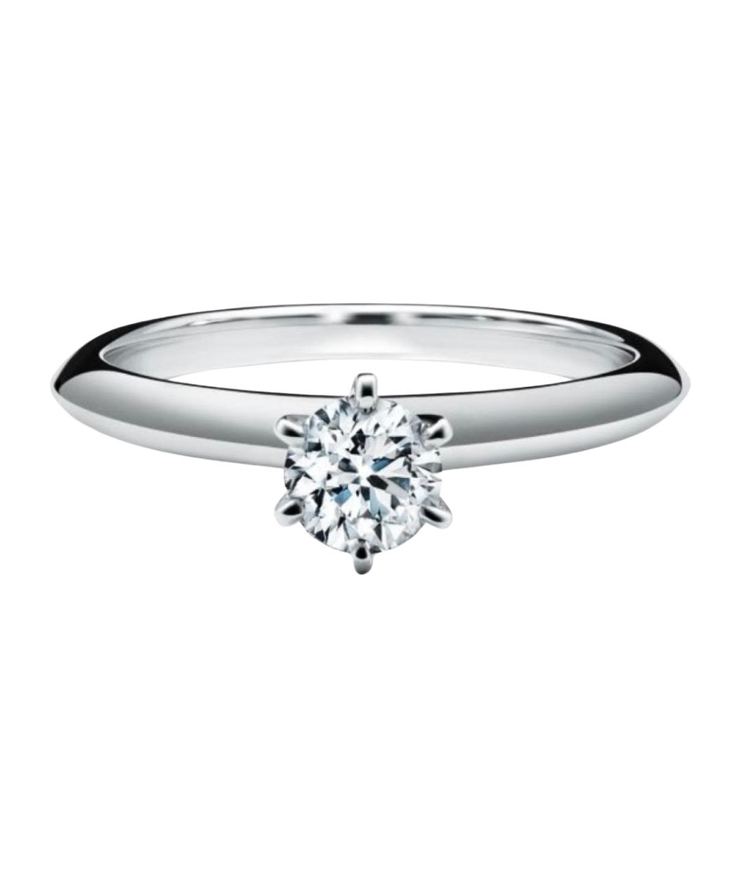 TIFFANY&CO Белое платиновое кольцо, фото 1