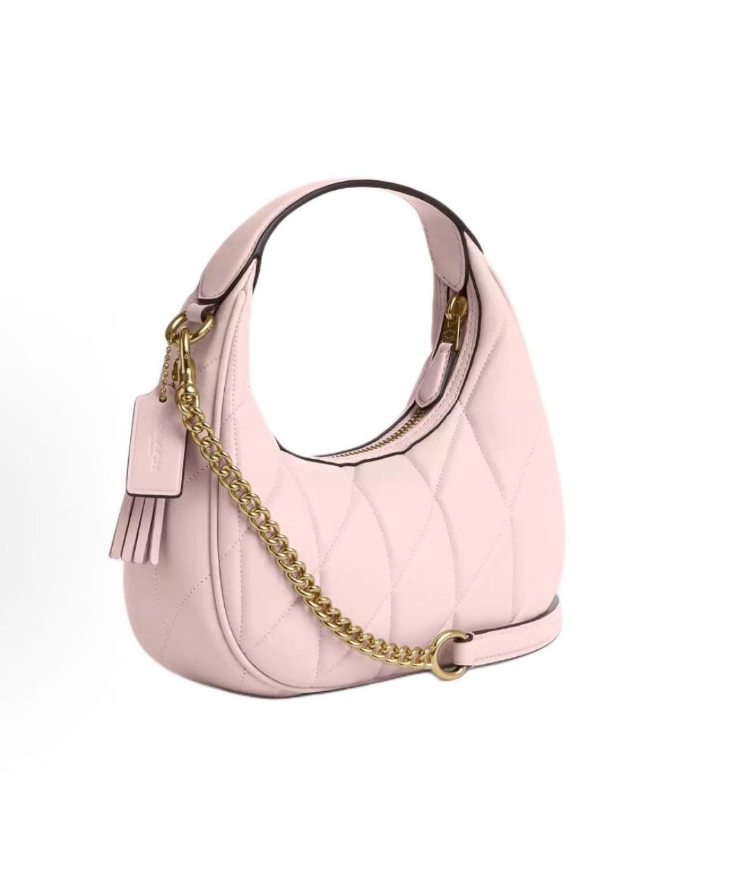 COACH Розовая сумка с короткими ручками, фото 2