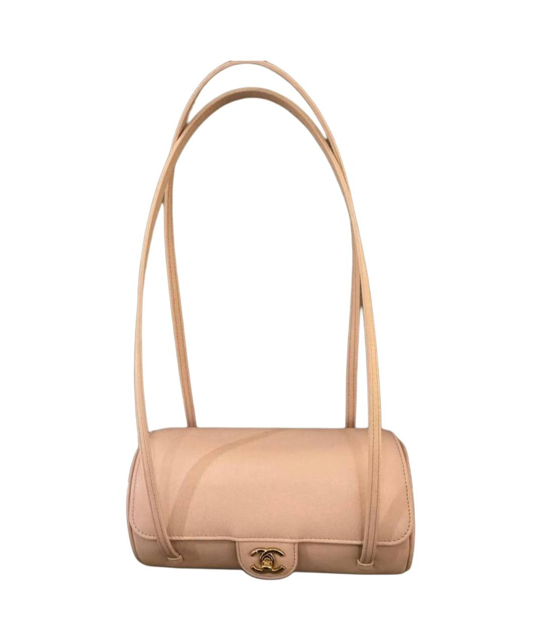 CHANEL Розовая кожаная сумка через плечо, фото 2