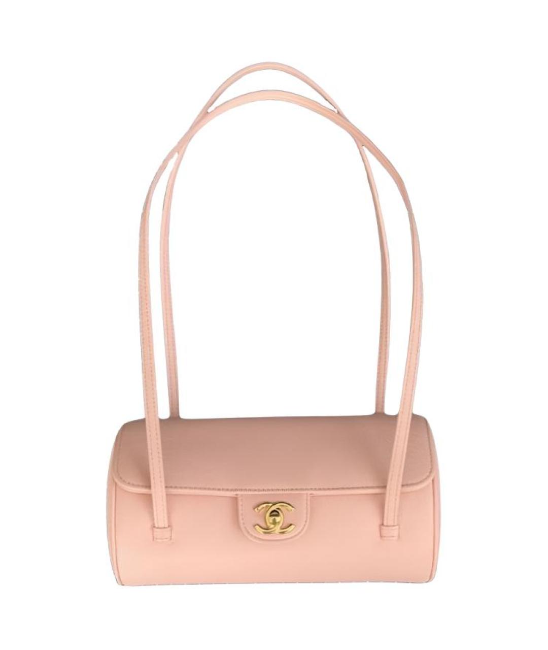 CHANEL Розовая кожаная сумка через плечо, фото 1