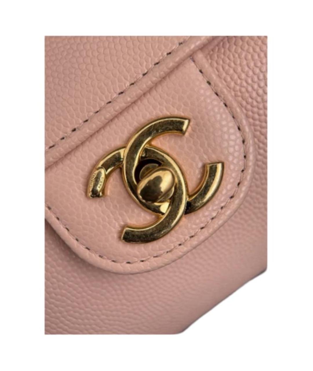 CHANEL Розовая кожаная сумка через плечо, фото 3