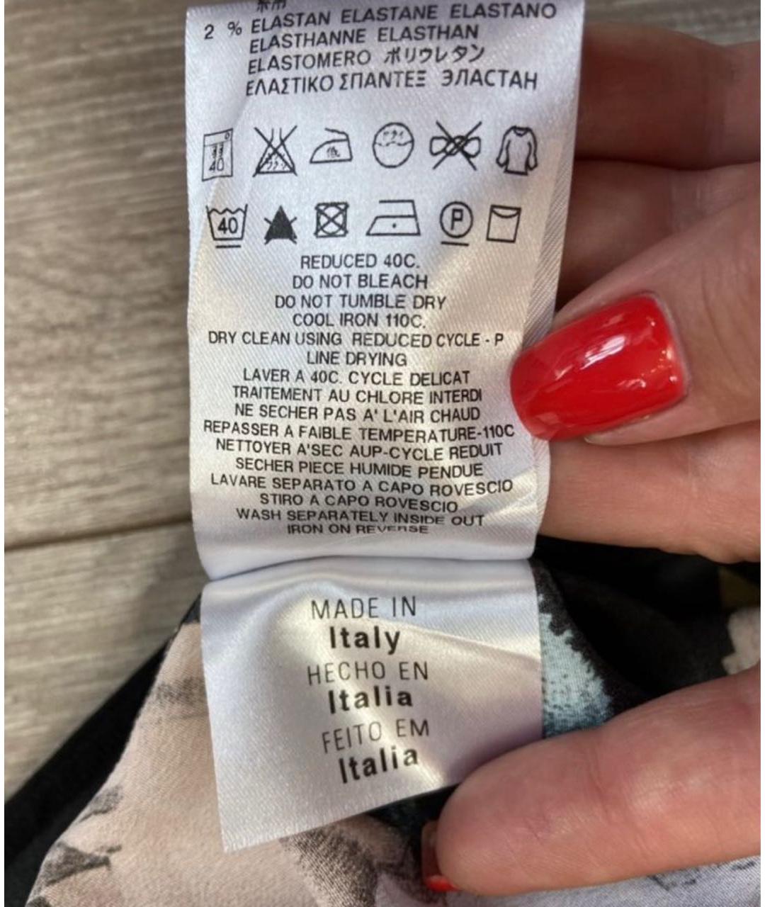 LOVE MOSCHINO Синее хлопковое повседневное платье, фото 8