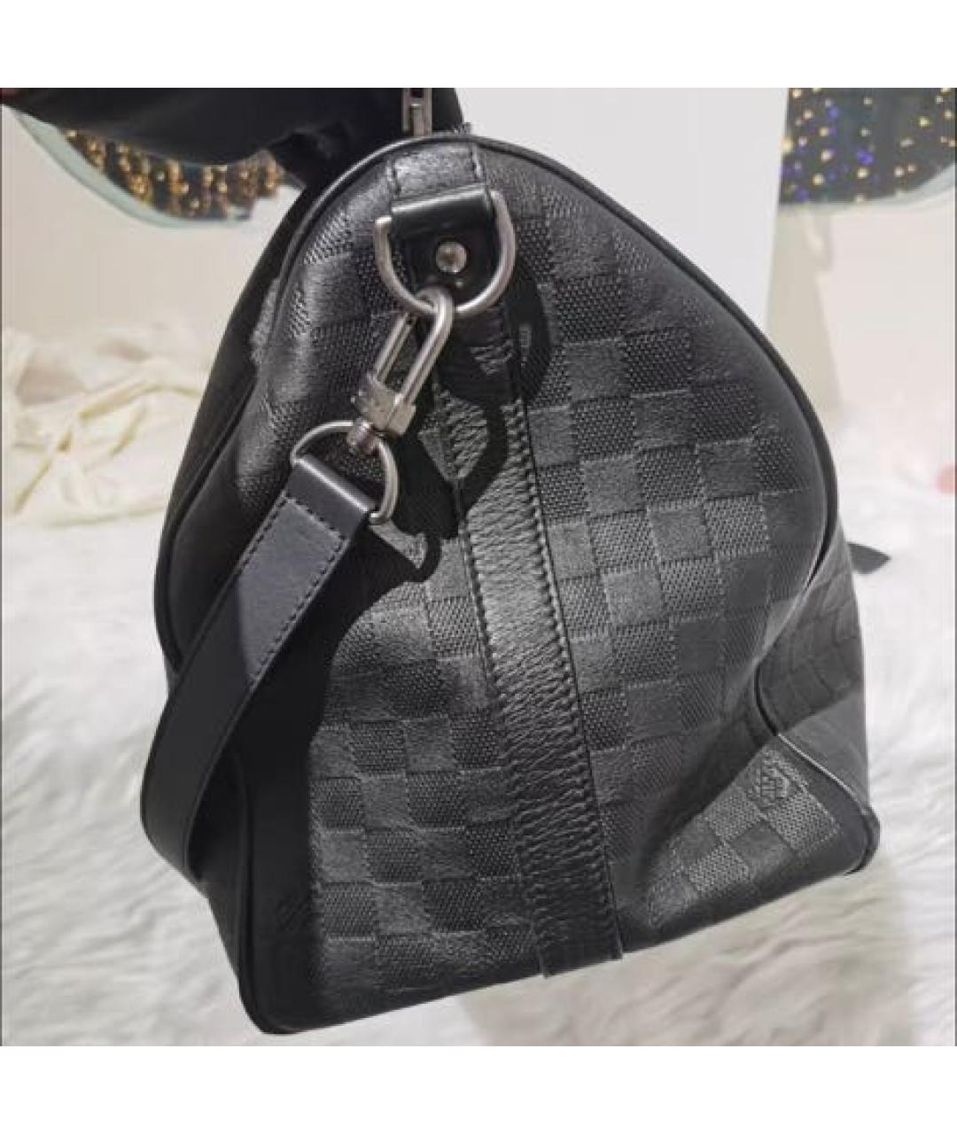 LOUIS VUITTON Кожаная дорожная/спортивная сумка, фото 4