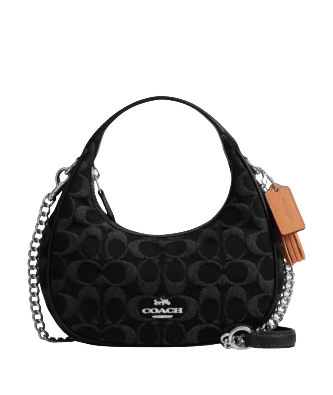 COACH Черная сумка с короткими ручками, фото 1