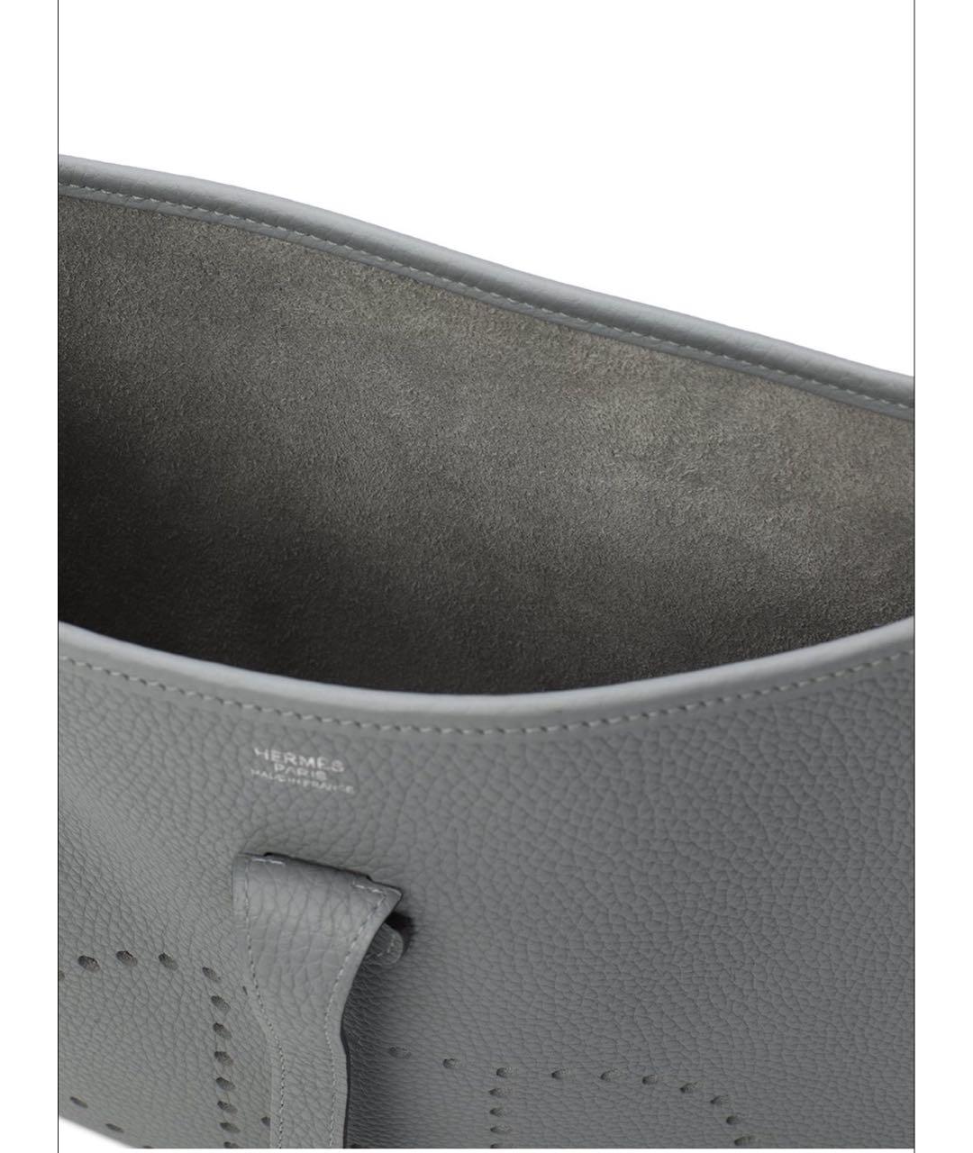 HERMES Голубая кожаная сумка через плечо, фото 4