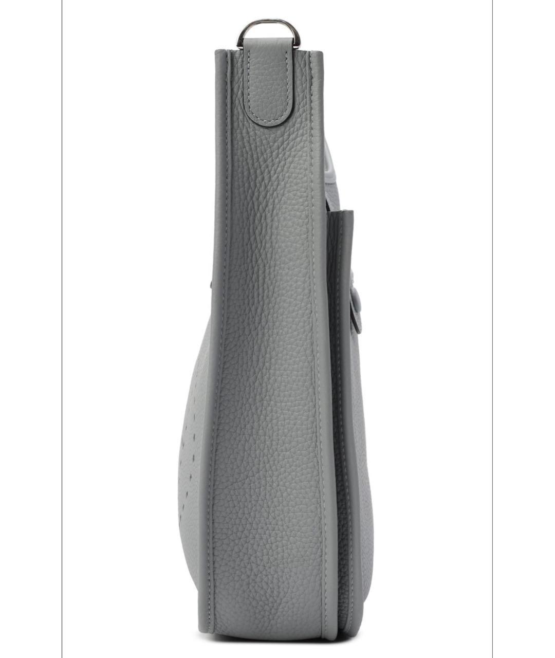 HERMES Голубая кожаная сумка через плечо, фото 2