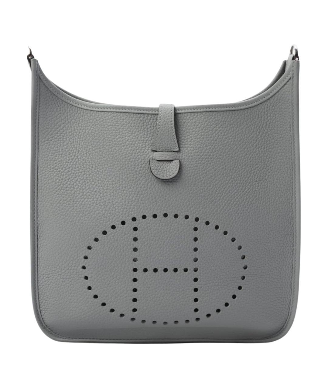 HERMES Голубая кожаная сумка через плечо, фото 1