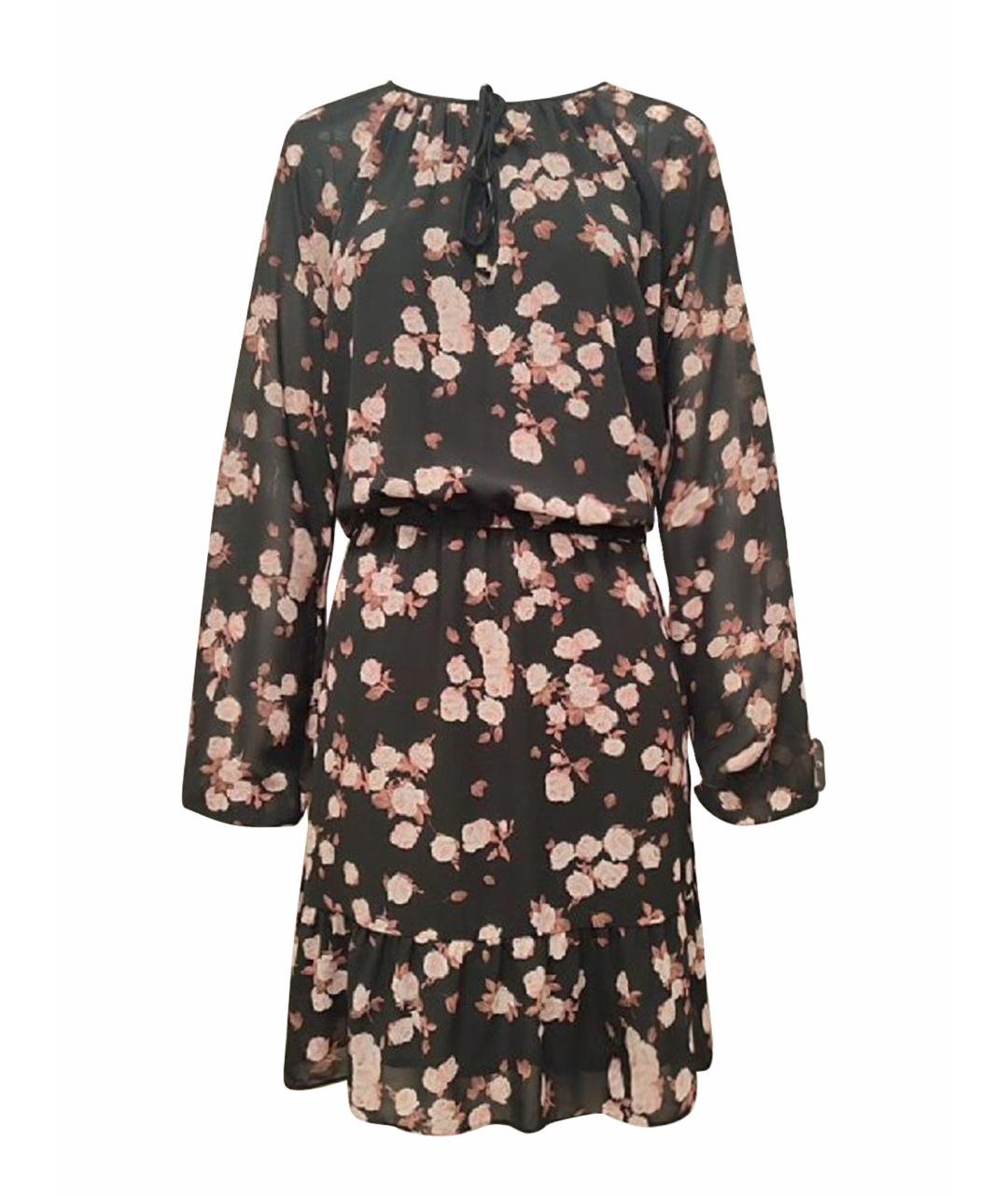 MICHAEL MICHAEL KORS Черное шифоновое повседневное платье, фото 1