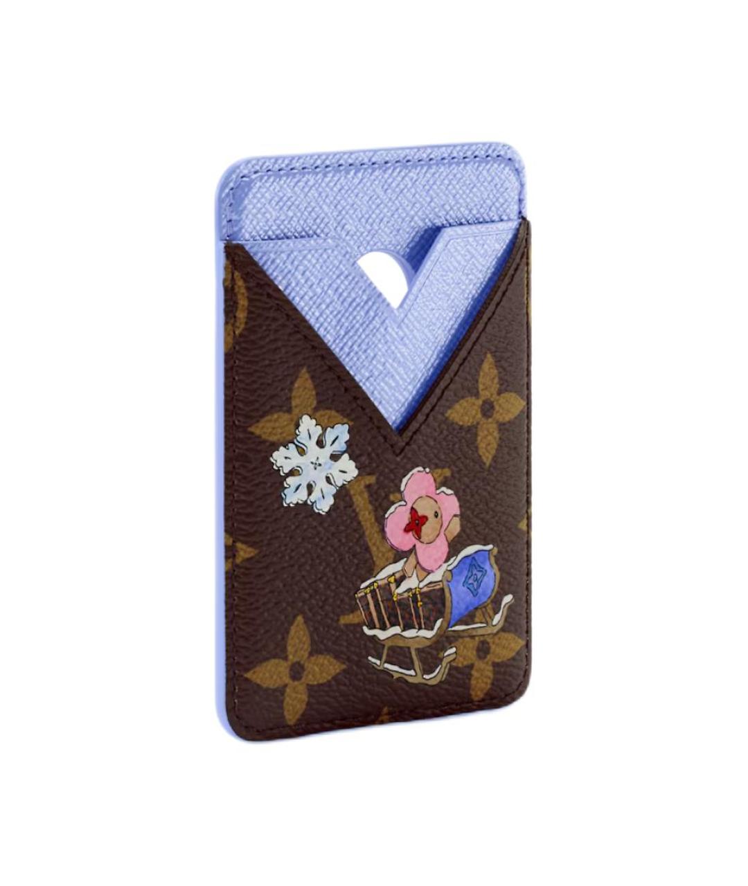 LOUIS VUITTON Коричневый кардхолдер, фото 2