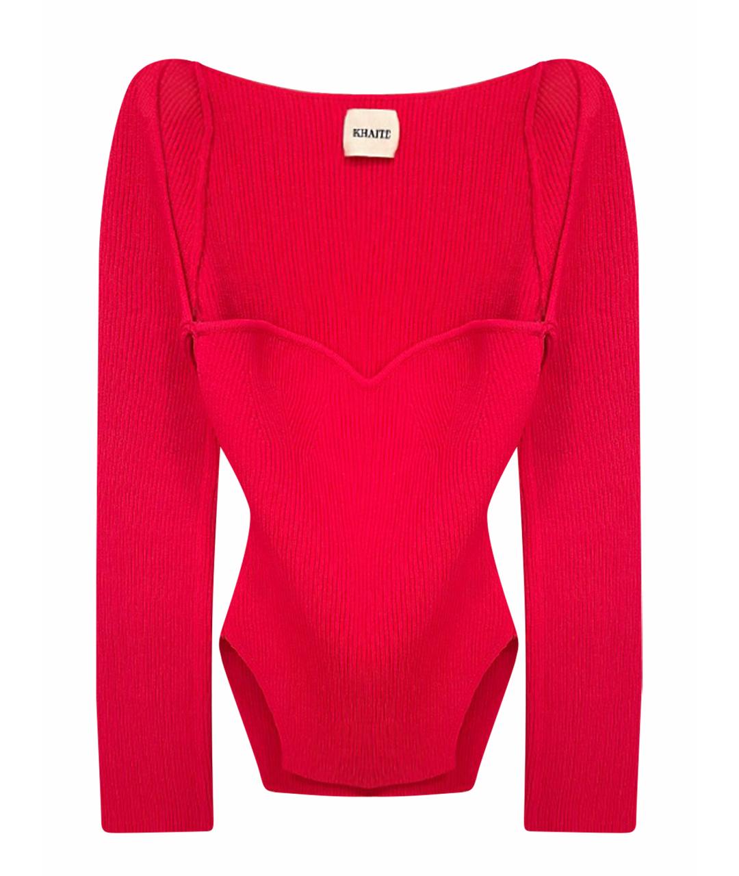KHAITE Фуксия вискозный джемпер / свитер, фото 1