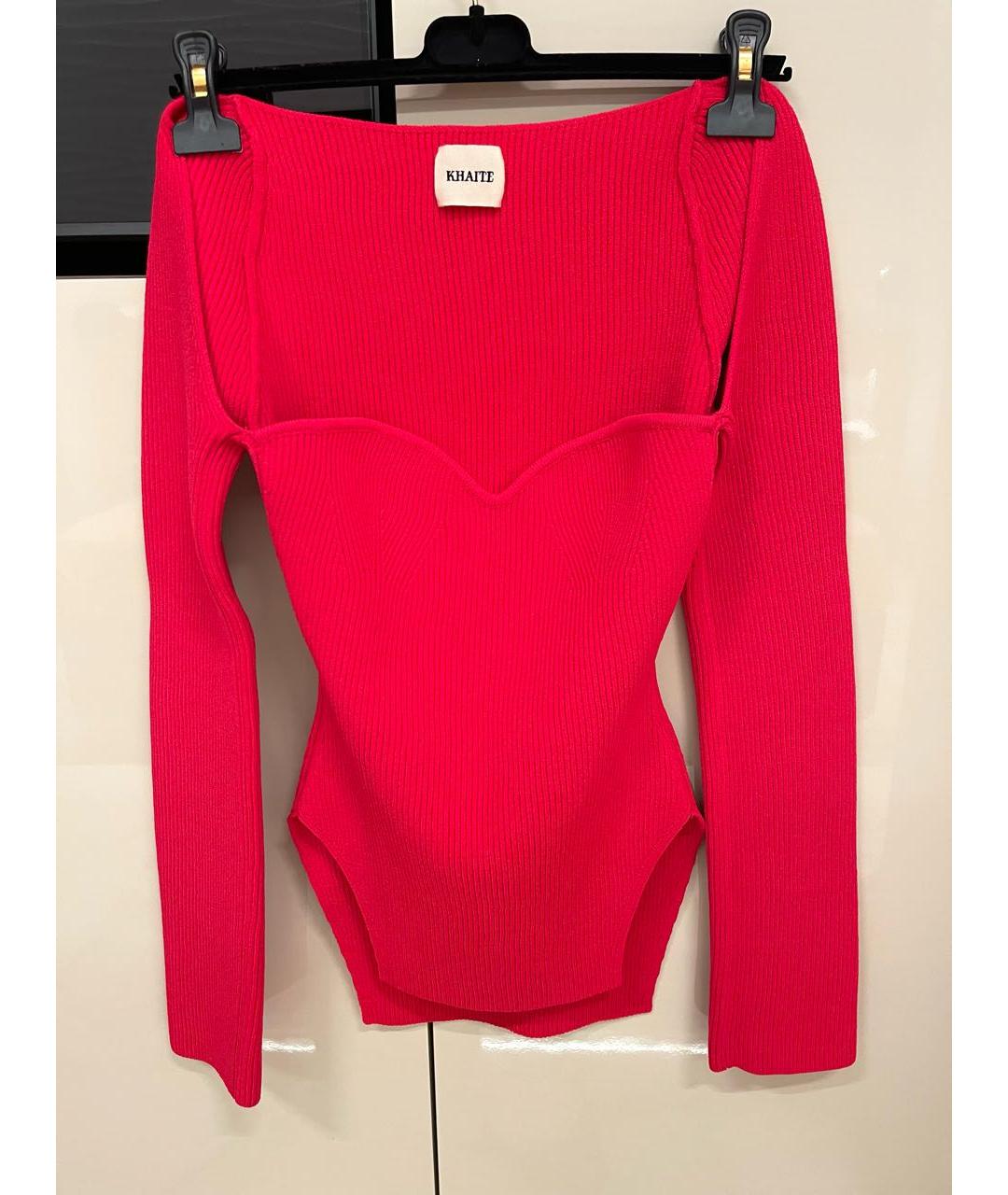 KHAITE Фуксия вискозный джемпер / свитер, фото 9