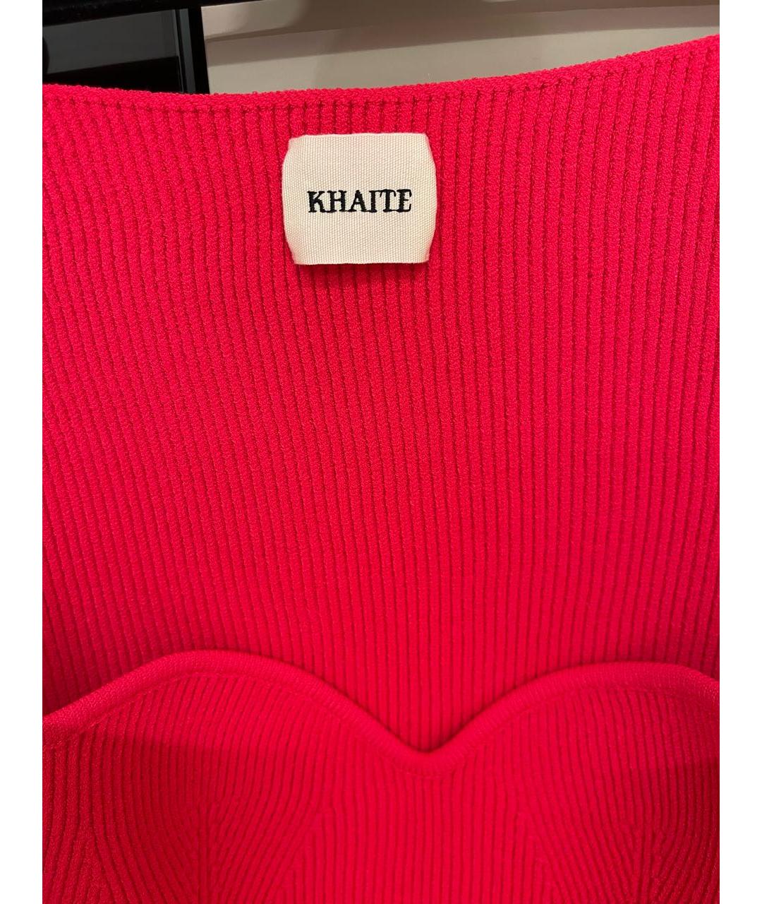 KHAITE Фуксия вискозный джемпер / свитер, фото 3