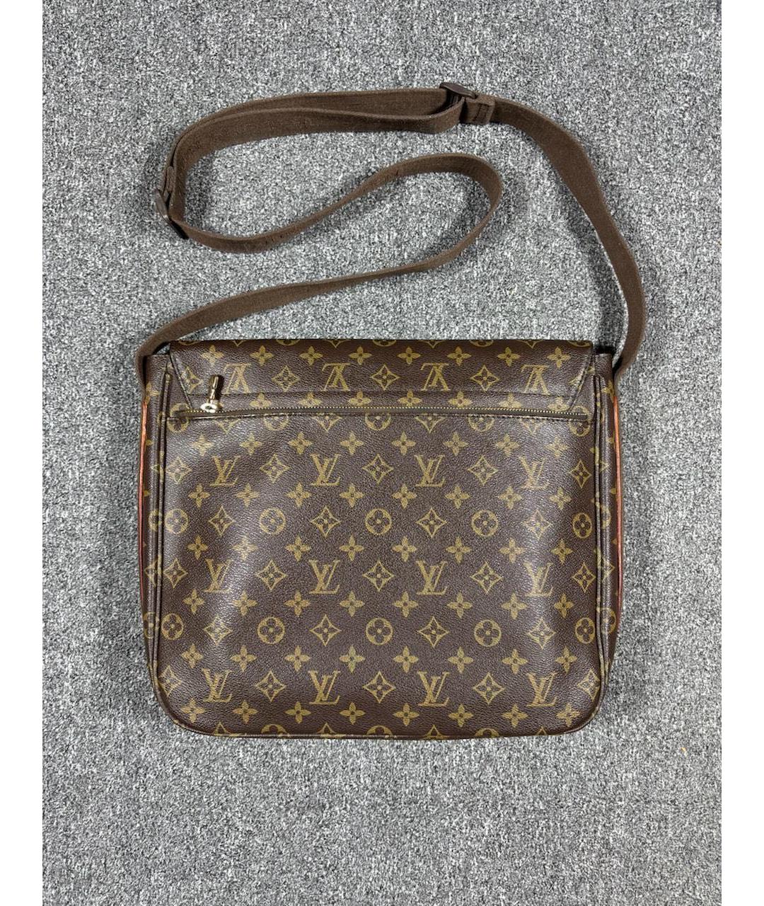 LOUIS VUITTON Коричневая кожаная сумка на плечо, фото 2