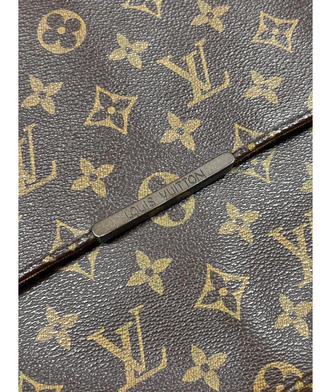 LOUIS VUITTON Коричневая кожаная сумка на плечо, фото 5